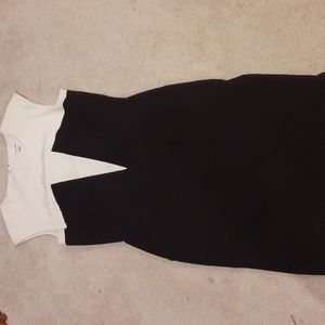 Calvin klein black and white Sheath Dress 10